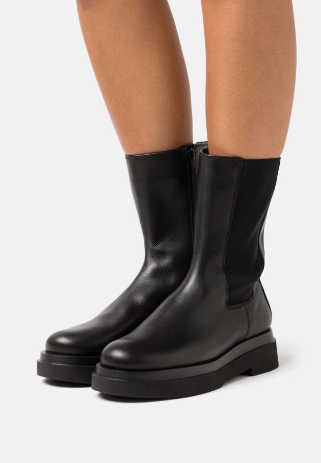 Plateaustiefel Schwarz Gabor