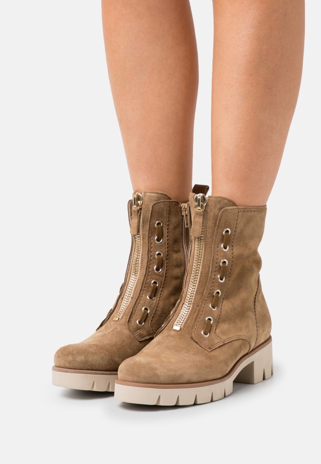 Gaborschnürstiefeletten Panna