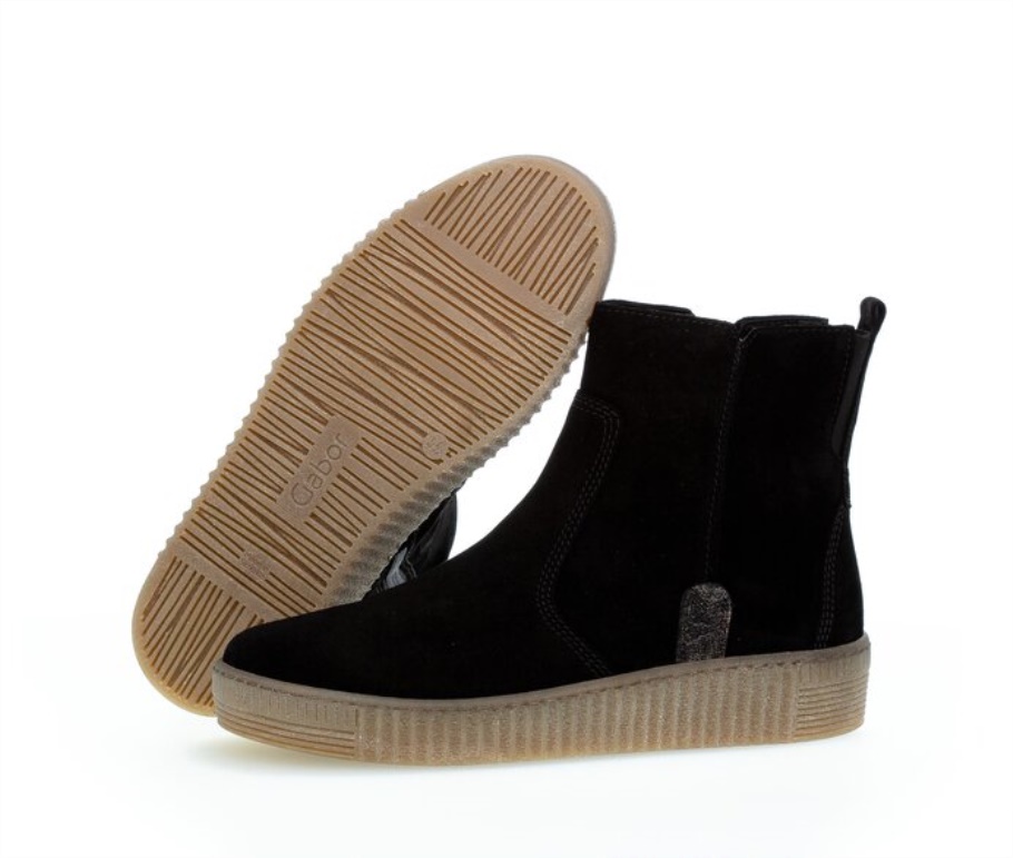 Gabor 73737.17 - Schwarzes Wildleder