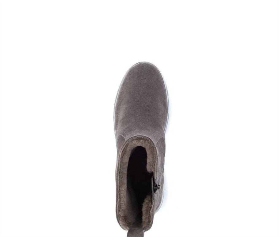 Gabor 73775.19 - Graues Lammveloursleder