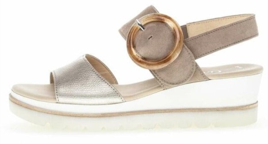 Gabor 84645-62 - Taupe Argent Wildleder