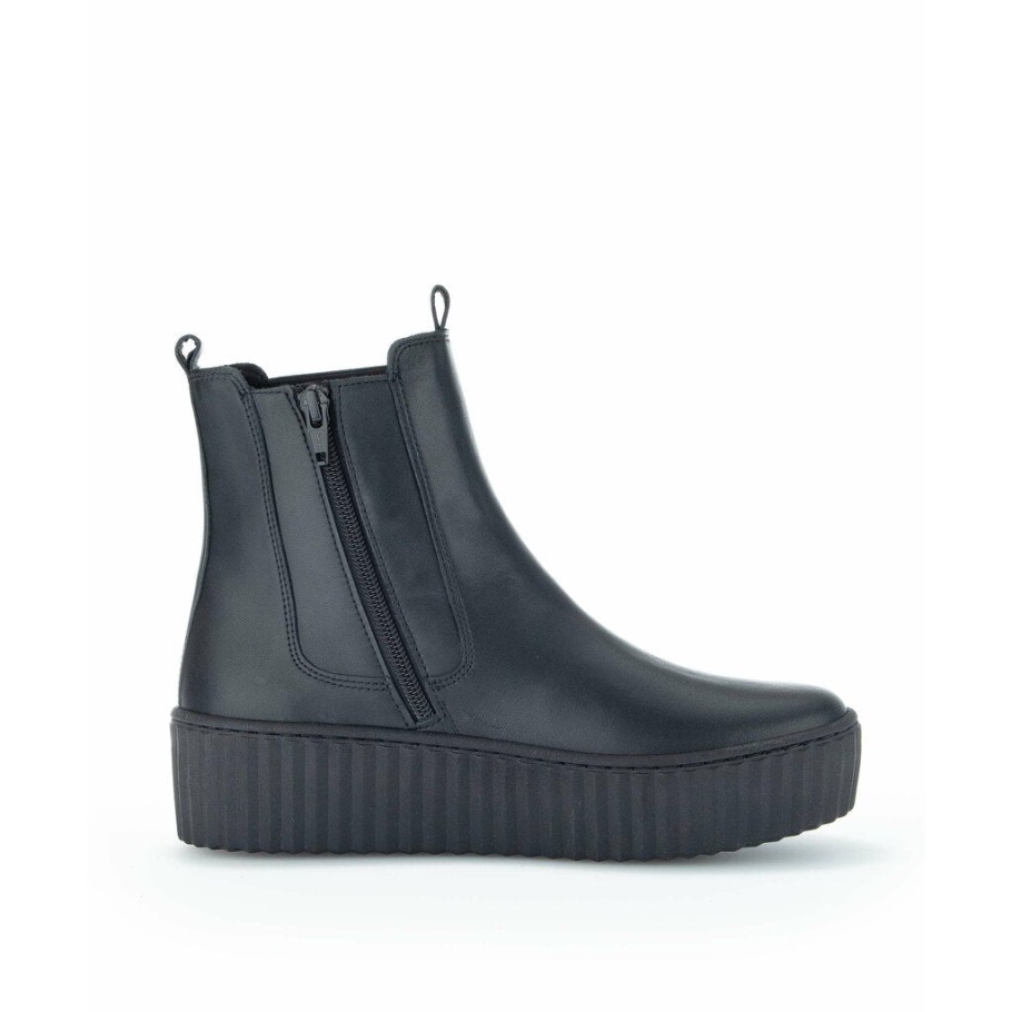 Gabor 93712-27 - Schwarzes Glattleder