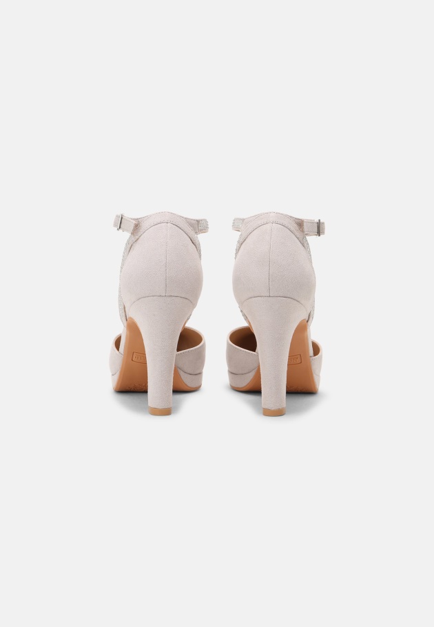 Hellgraue Gabor-Plateau-Heels