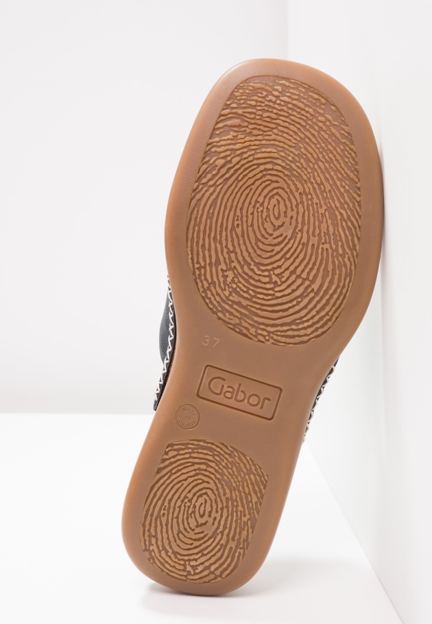 Gabor Nachtblaue T-bar Sandalen