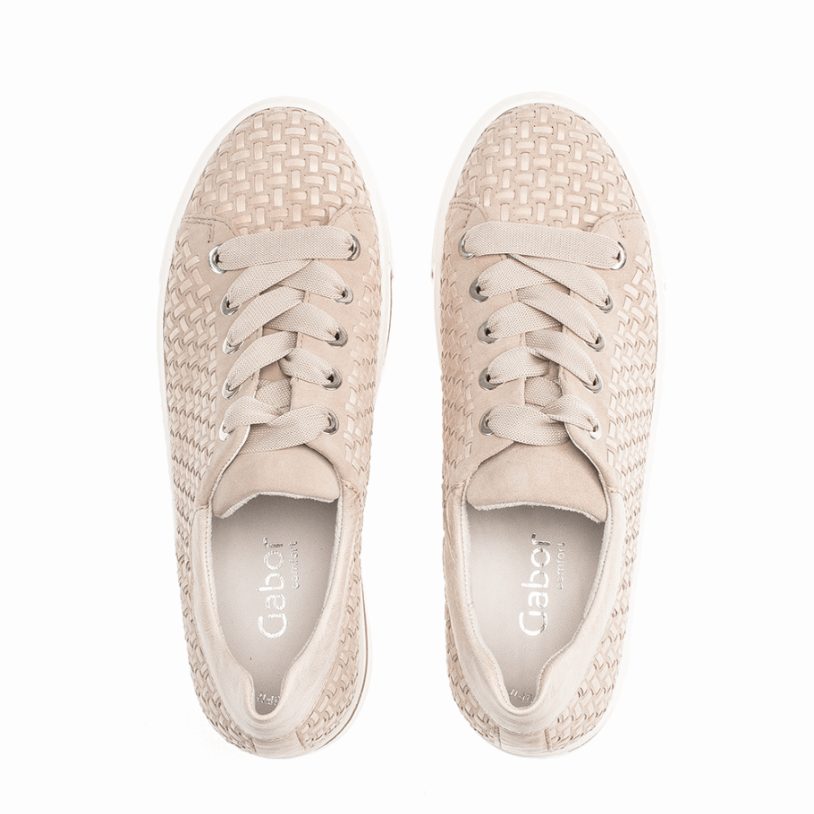 Beige Gabor-Plateau-Sneaker