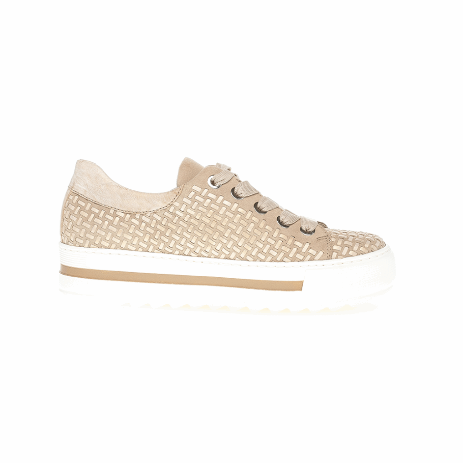 Beige Gabor-Plateau-Sneaker