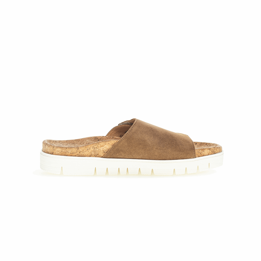 Karamellfarbene Gabor-Slipper-Sandale