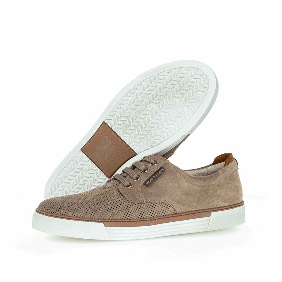 Gabor Men Perf. Sneaker Beige