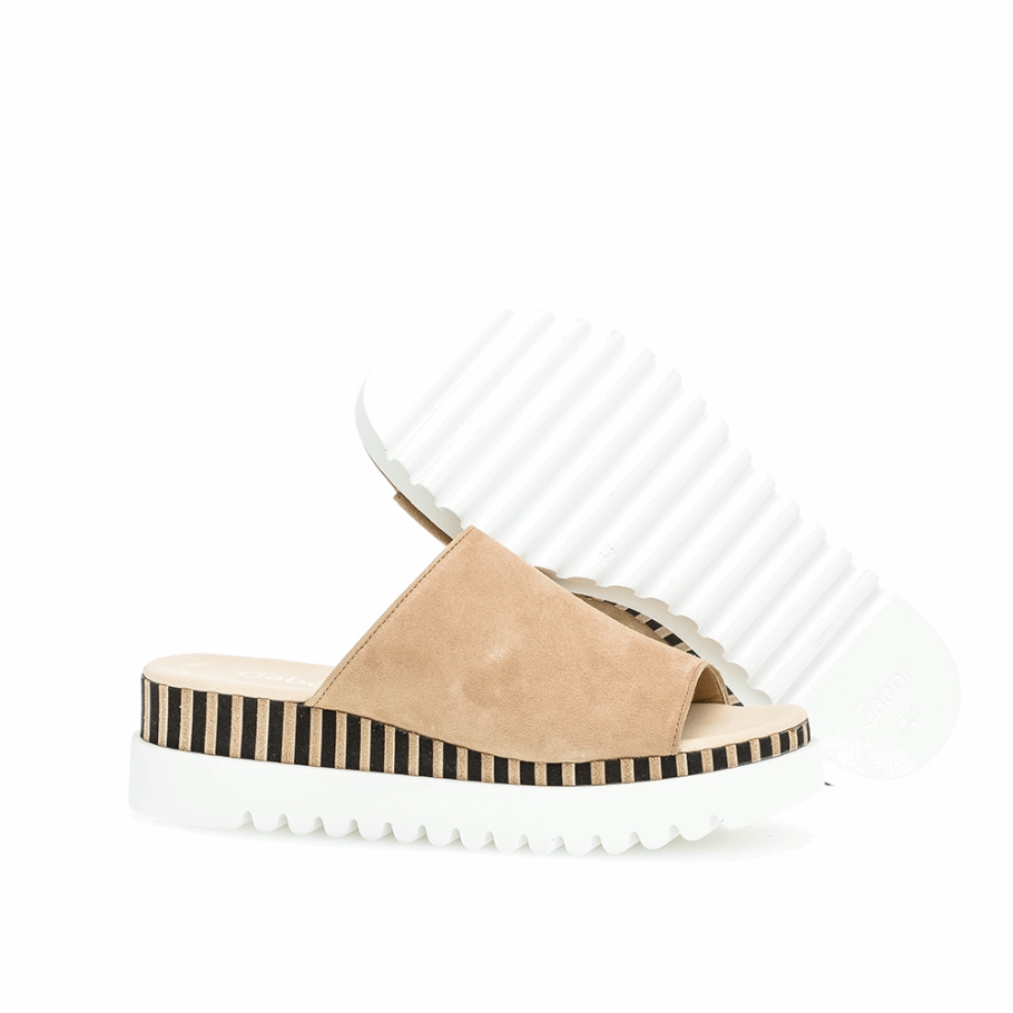 Plateau-Slipper Gabor Karamell