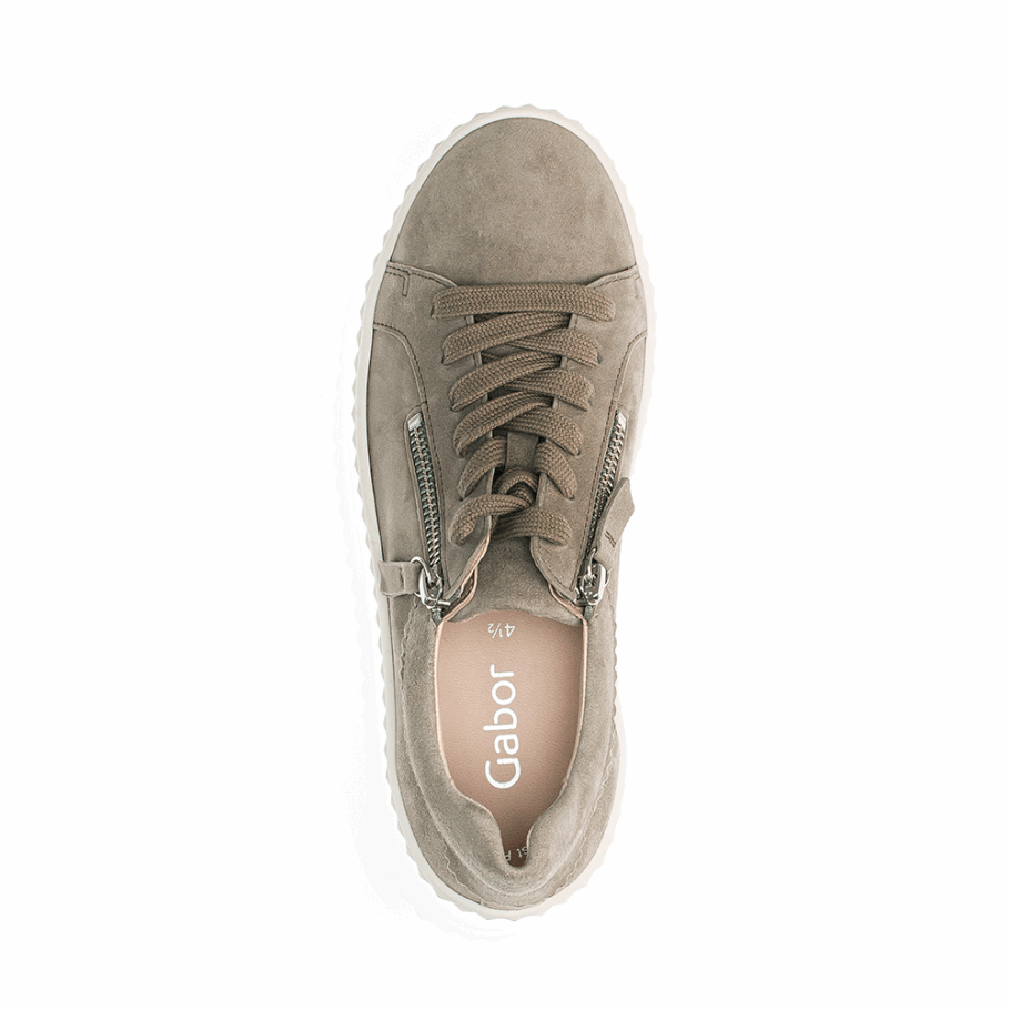 Plateau-Sneaker Gabor Beige