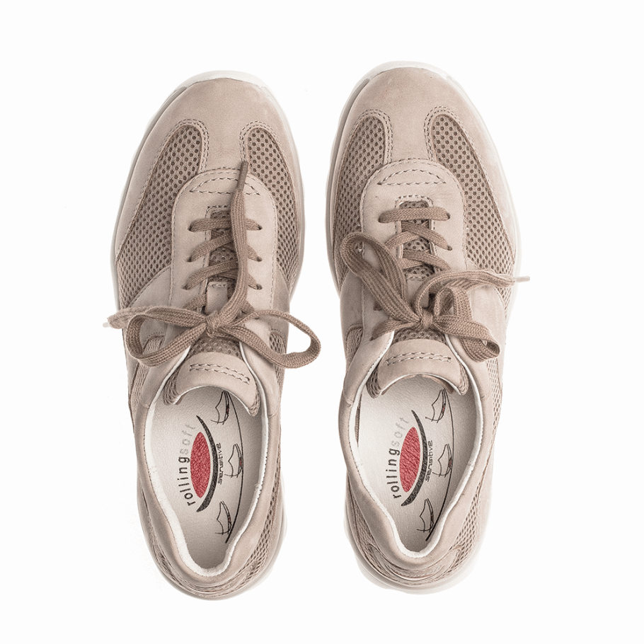 Rolling Soft Sneaker Beige/Mesh Gabor