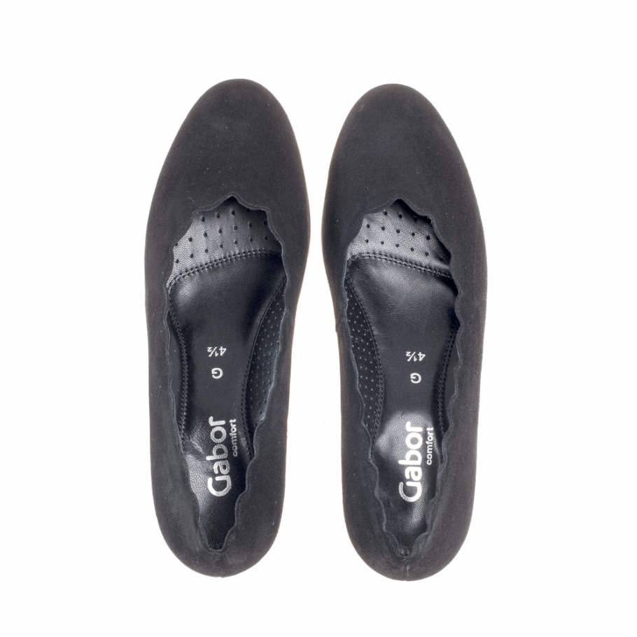 Vamp-Pumps Mit Wellenschliff Gabor Schwarz