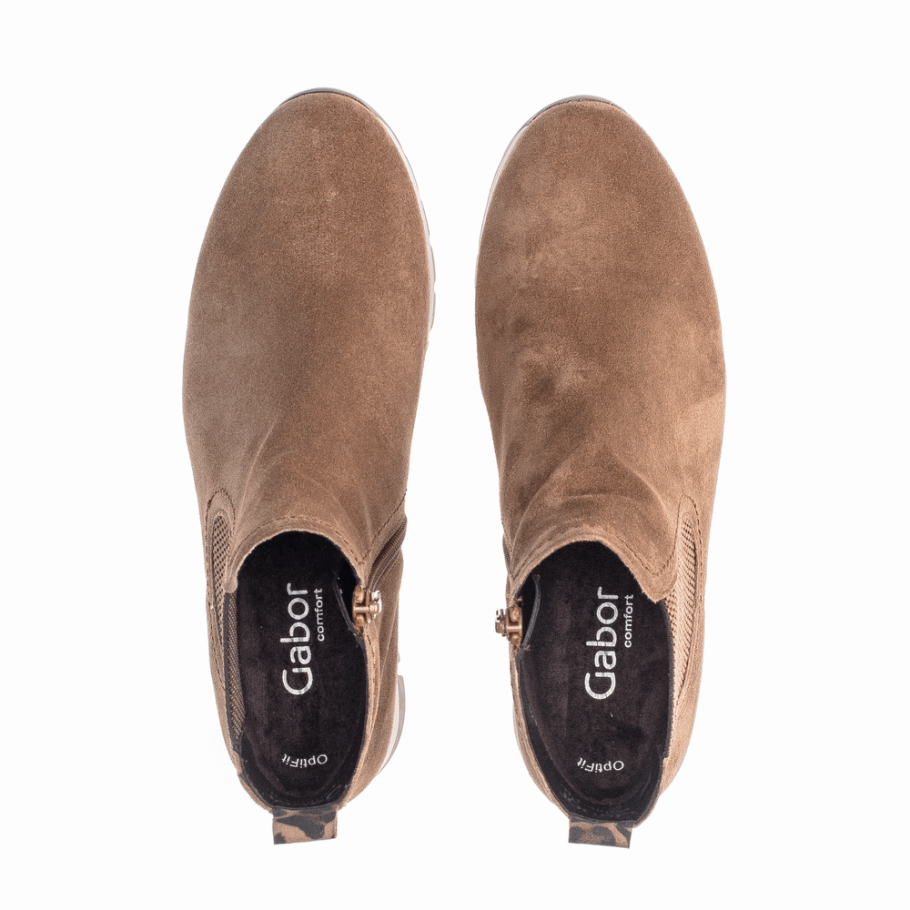 Keilstiefelette Gabor Mittelbraun