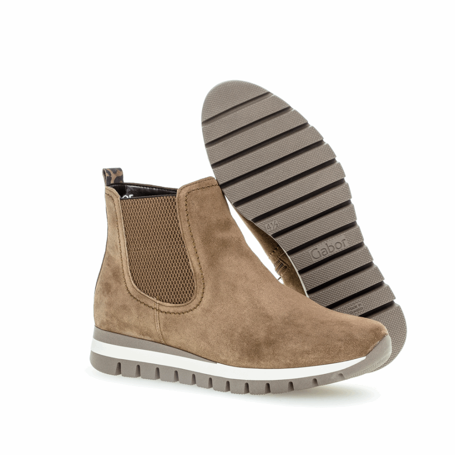 Keilstiefelette Gabor Mittelbraun