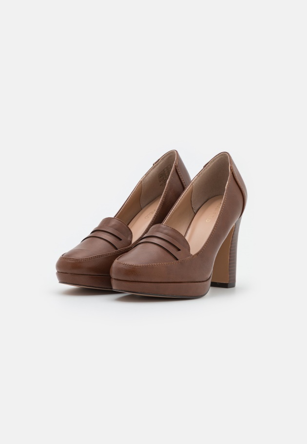 Cognac Gabor Plateauschuhe