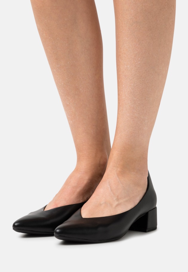 Lederkomfort - Klassische Heels Schwarz Gabor