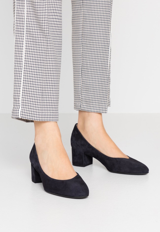 Lederkomfort - Klassische Heels Schwarz Gabor