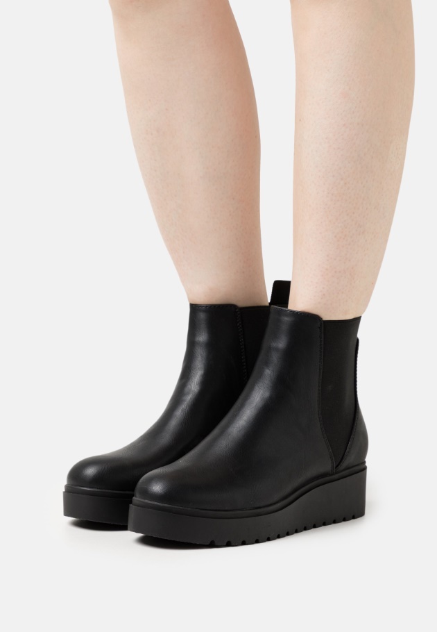 Damen Plateau Stiefeletten Gabor Schwarz