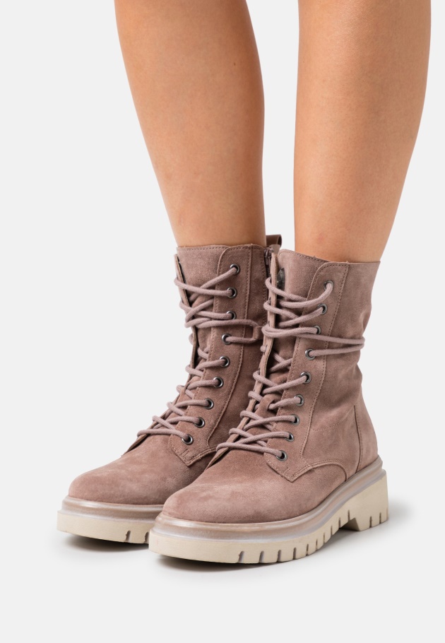 Schnürstiefeletten Aus Gabor In Dunklem Nude/Beige