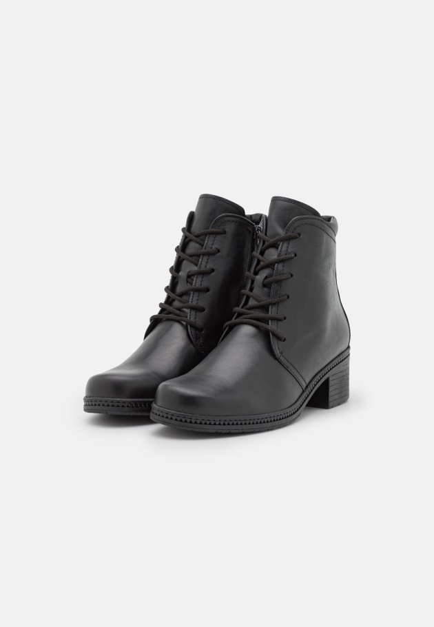Schnürstiefeletten Schwarz Gabor Damen