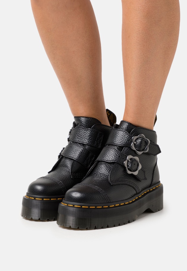 Vintage Black Gabor Leona - Schnürschuhe