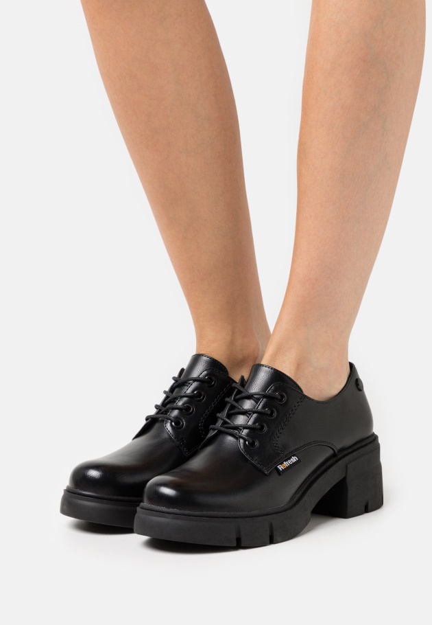 Vintage Black Gabor Leona - Schnürschuhe