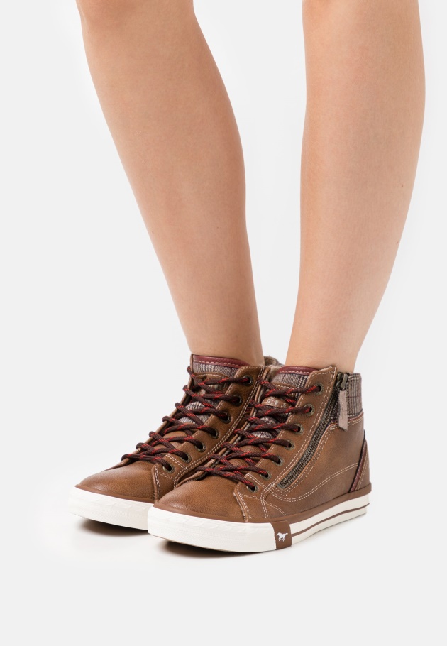 Gabor Dunkelgraue High-Top-Sneaker