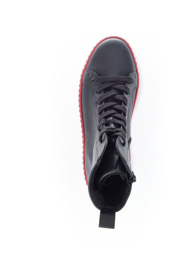 Damen Plateau Stiefeletten Schwarz Gabor