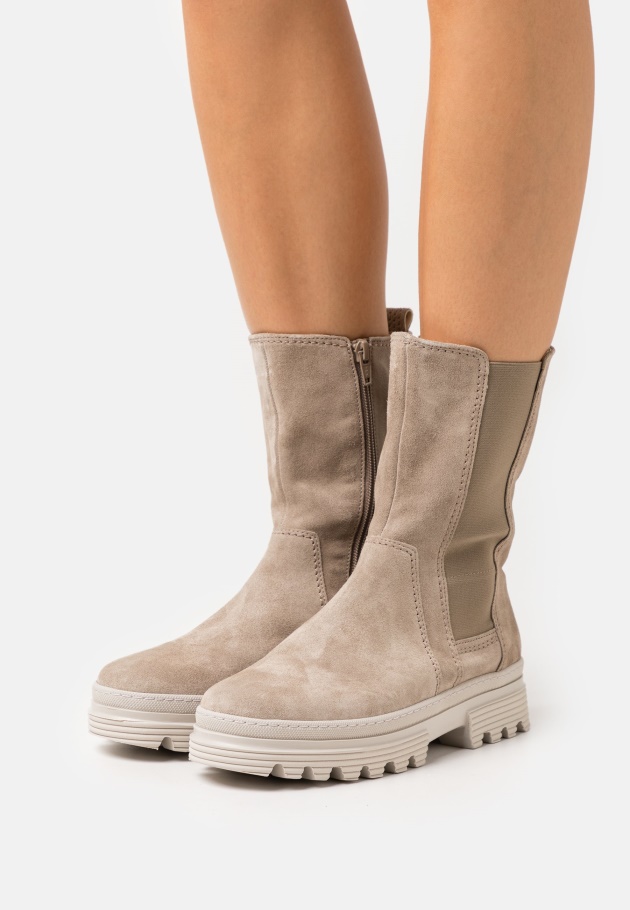 Plateau-Stiefeletten Aus Natürlichem Gabor