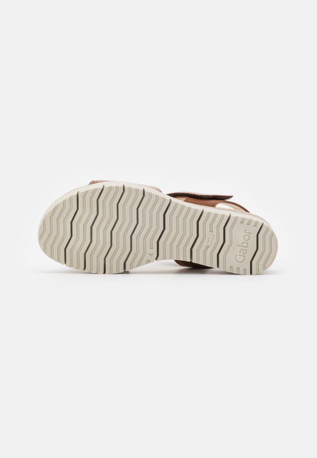 Kaninchen/Seide/Erdnuss-Gabor-Plateau-Sandalen