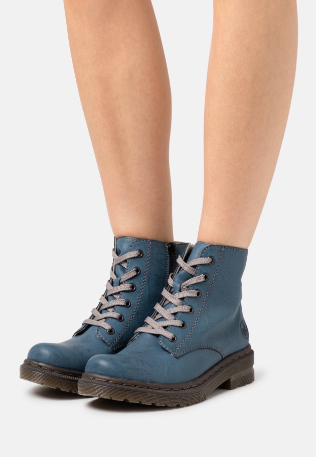 Schnürstiefeletten Blau Gabor