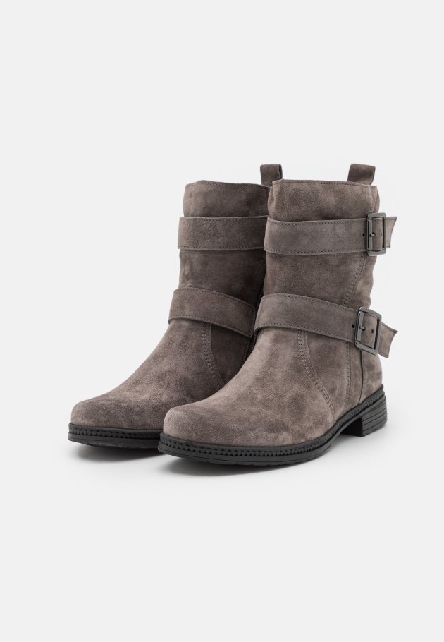 Graue Gabor Cowboy-/Bikerstiefelette