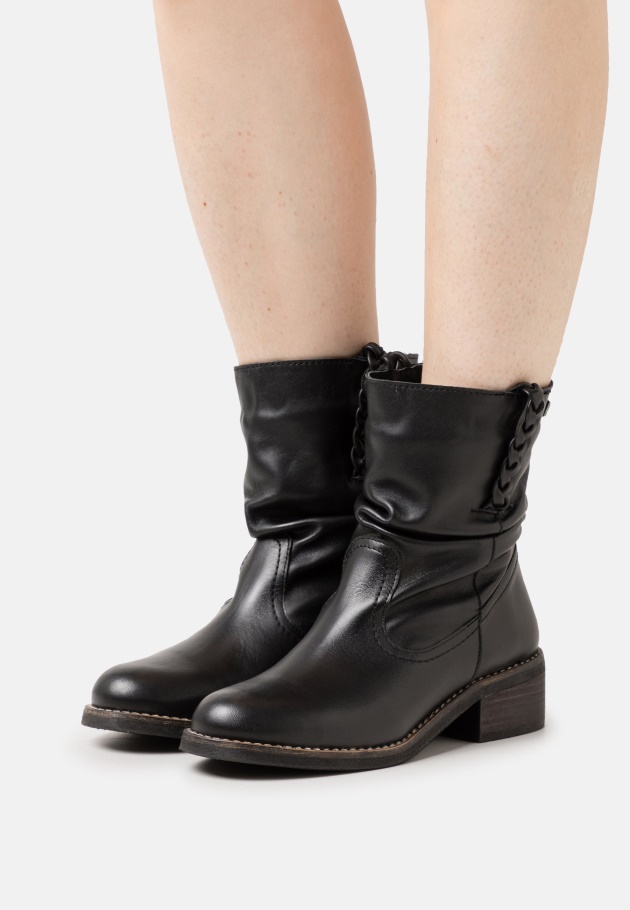 Graue Gabor Cowboy-/Bikerstiefelette