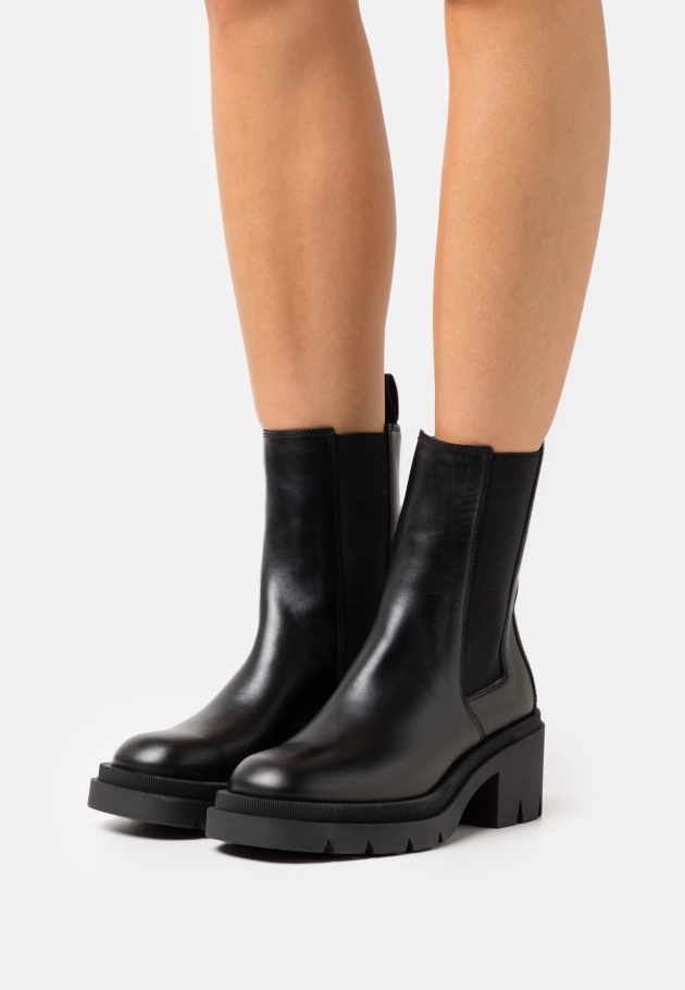 Schwarze Klassische Stiefeletten Gabor