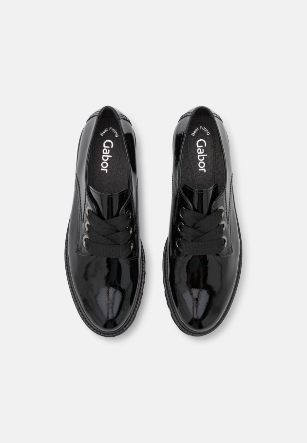 Schnürschuhe Schwarz Gabor