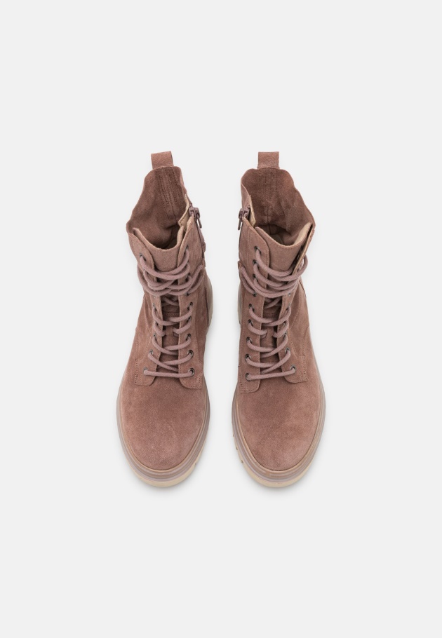 Gabor Dunkelrosa/panna Schnürstiefeletten