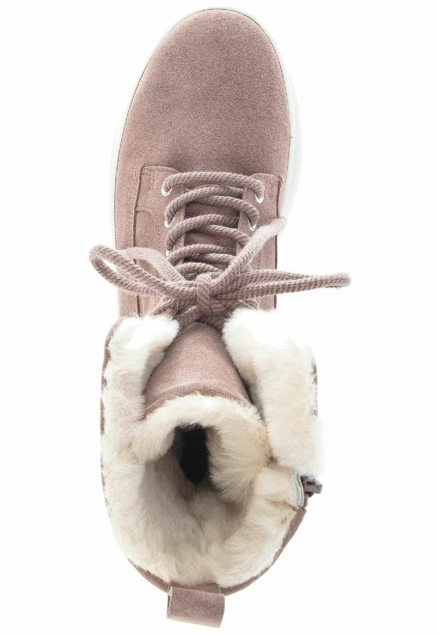 Schnürstiefelette Gabor Dunkelrosa