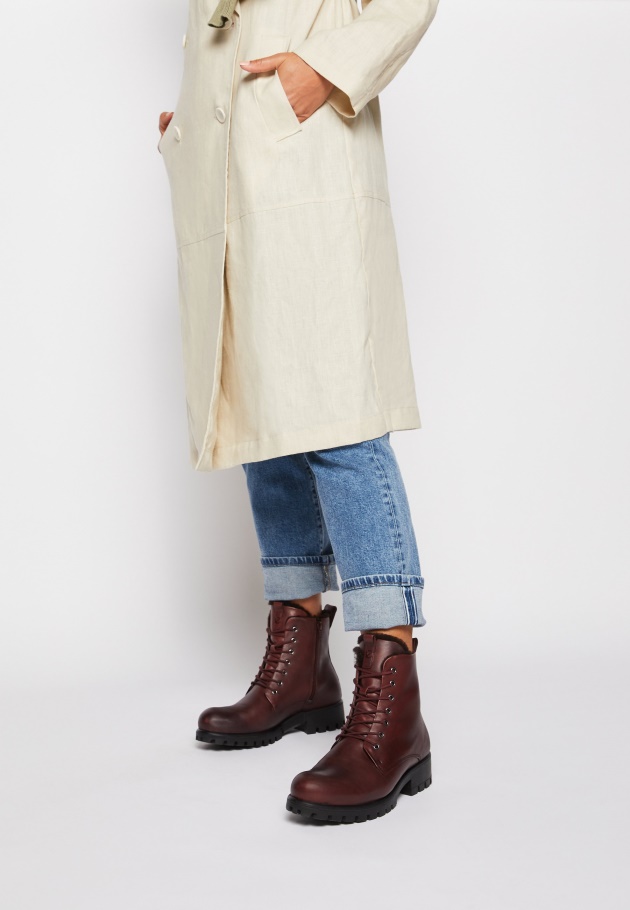 Schnürstiefelette Gabor Dunkelrosa