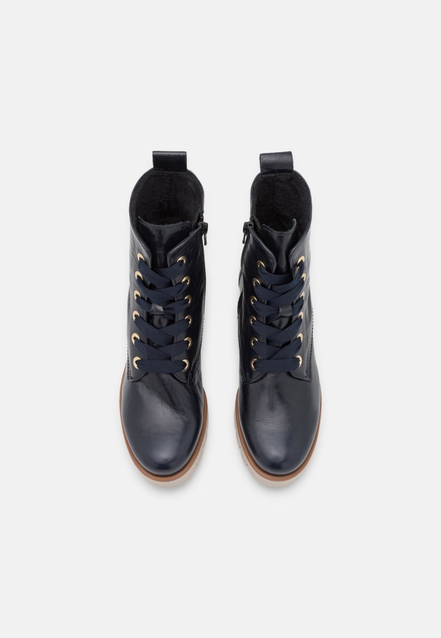 Dunkelblaue Schnürstiefeletten Gabor