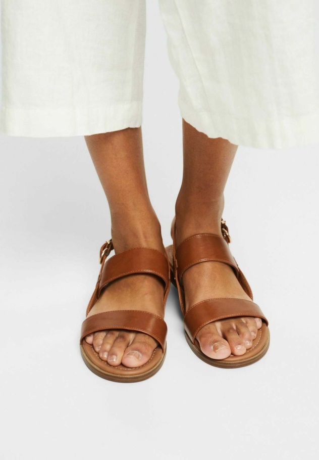 Schwarze T-bar Sandalen Gabor