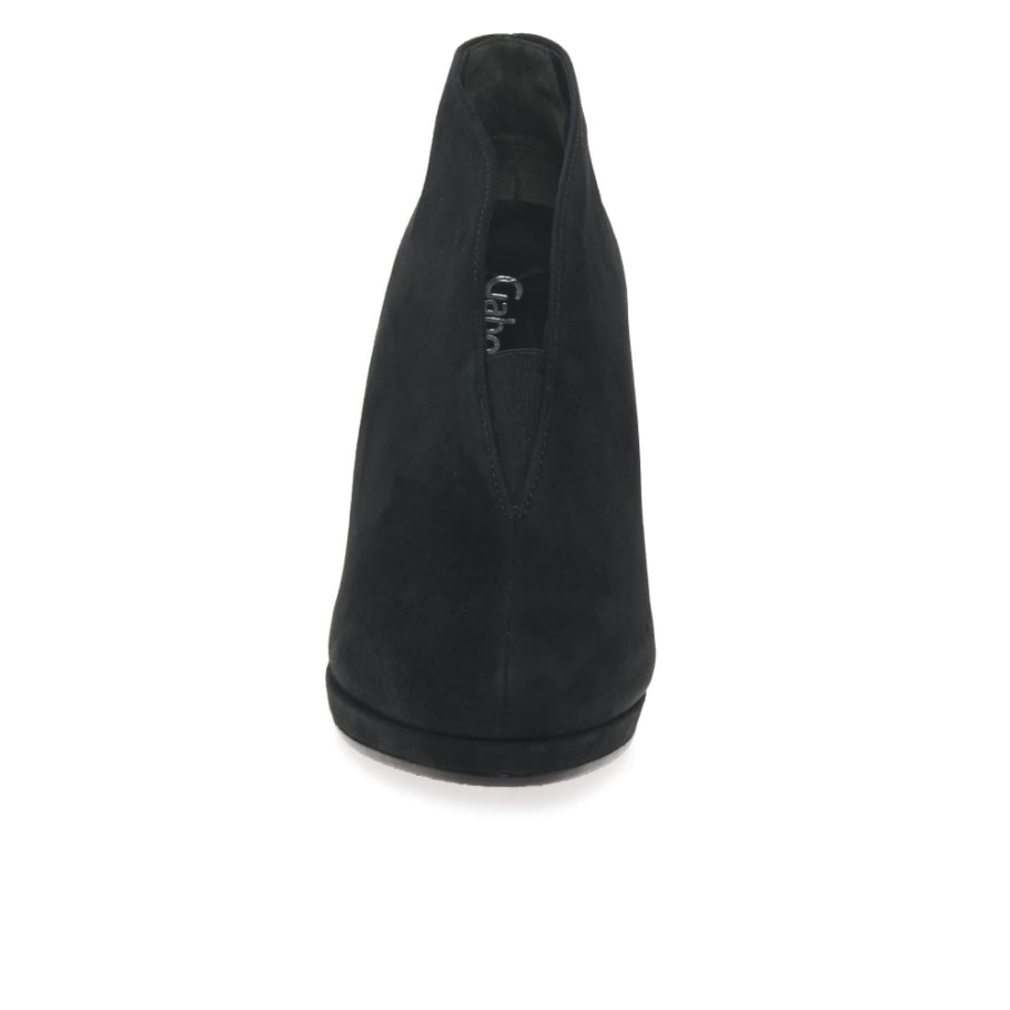 Amien Damen-Stiefeletten Zum Hineinschlüpfen, Schwarzes Wildleder, Gabor