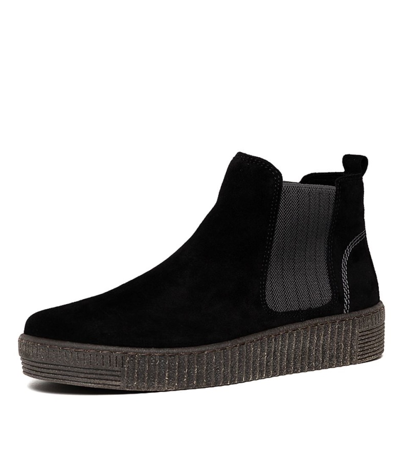 Angels Schwarz-grau Wildleder Gabor