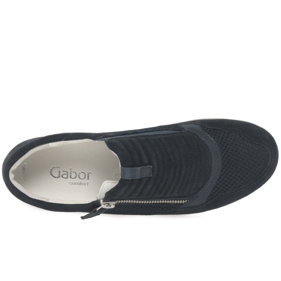 Atlantic Wildleder/mesh Gabor Brunello Damen Lässige Sportschuhe