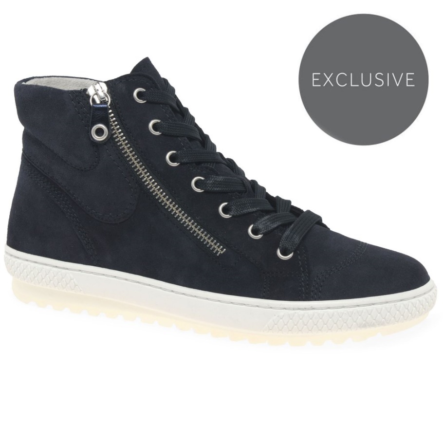 Atlantic Wildleder/Metallic Gabor Bulner Freizeitstiefeletten Für Damen