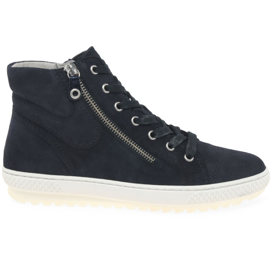 Atlantic Wildleder/Metallic Gabor Bulner Freizeitstiefeletten Für Damen