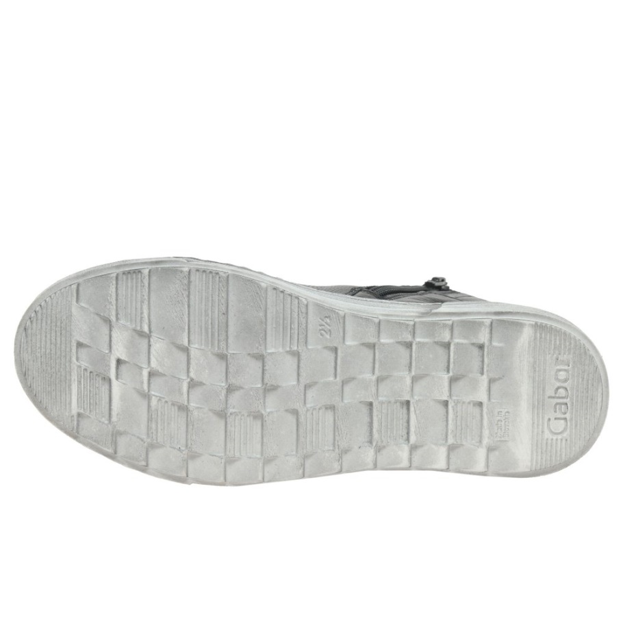 Schwarz/anthrazit Biss Damenstiefelette Gabor