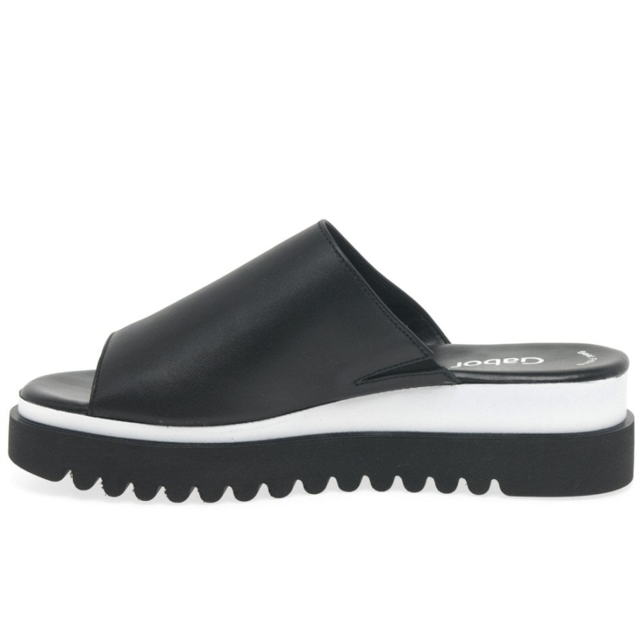 Schwarze Emily-rose Damenpantoletten Gabor