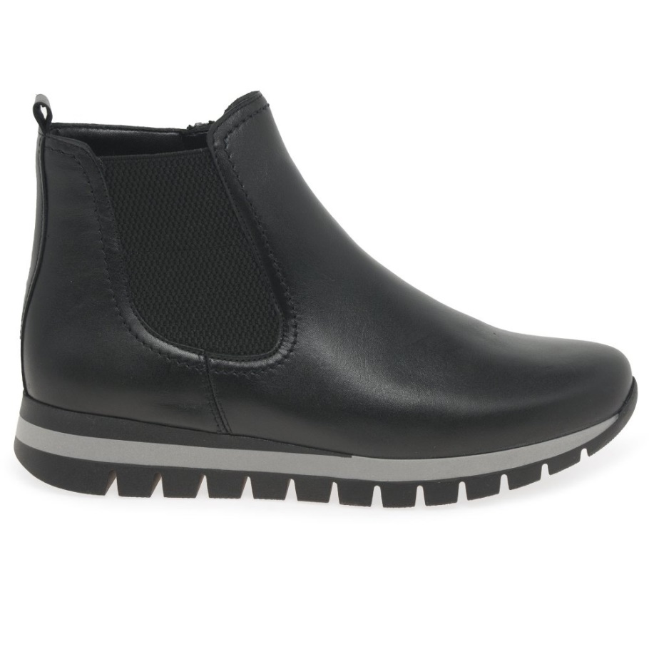 Schwarze Gabor Teller Damen Stiefeletten