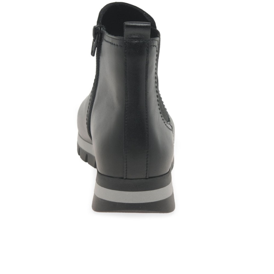 Schwarze Gabor Teller Damen Stiefeletten