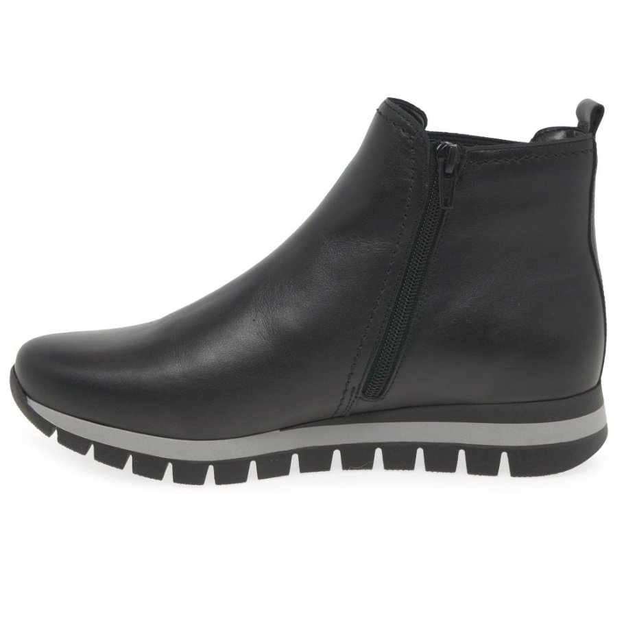 Schwarze Gabor Teller Damen Stiefeletten